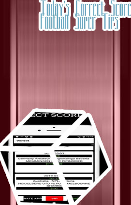 Today correct score free prediction